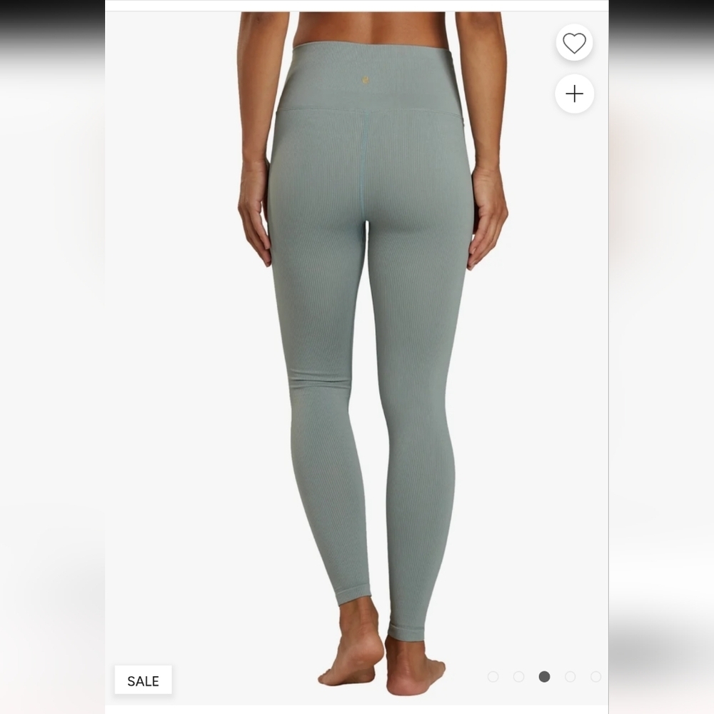 Spiritual Gangster Sage Green Leggings Large